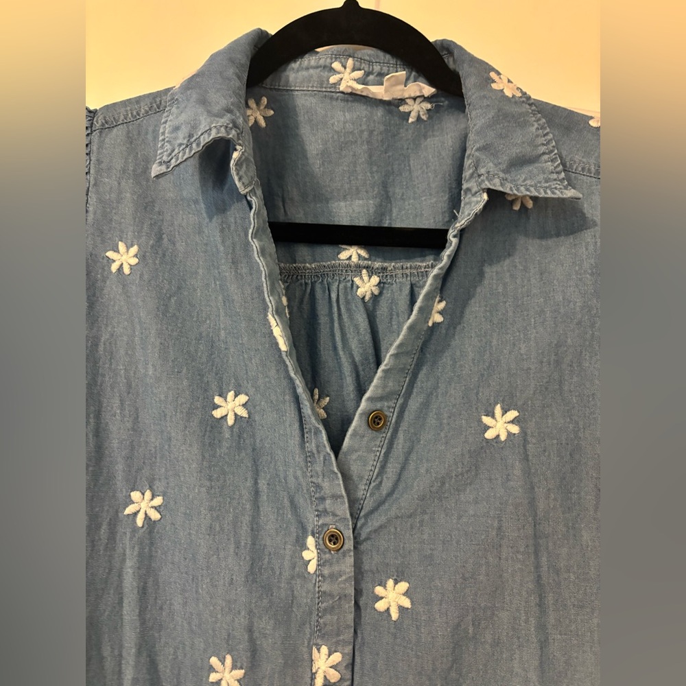 Jane + Delancey Blue Floral Button-Up Dress - Picture 7 of 9